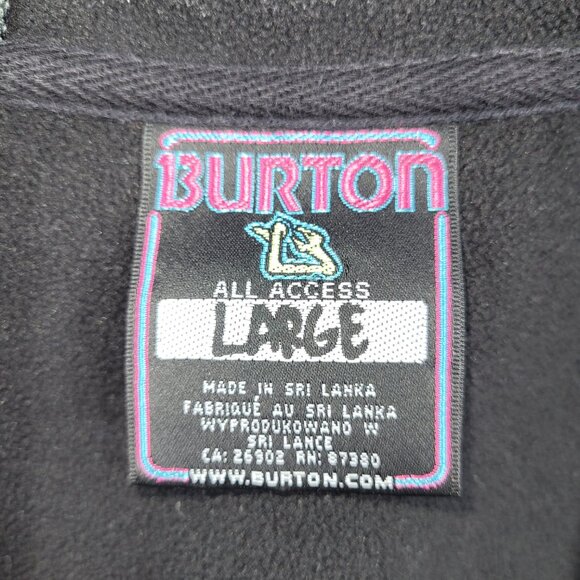 Burton Snowboards Full-Zip Striped Hooded Jacket Youth size Large - Picture 3 of 3